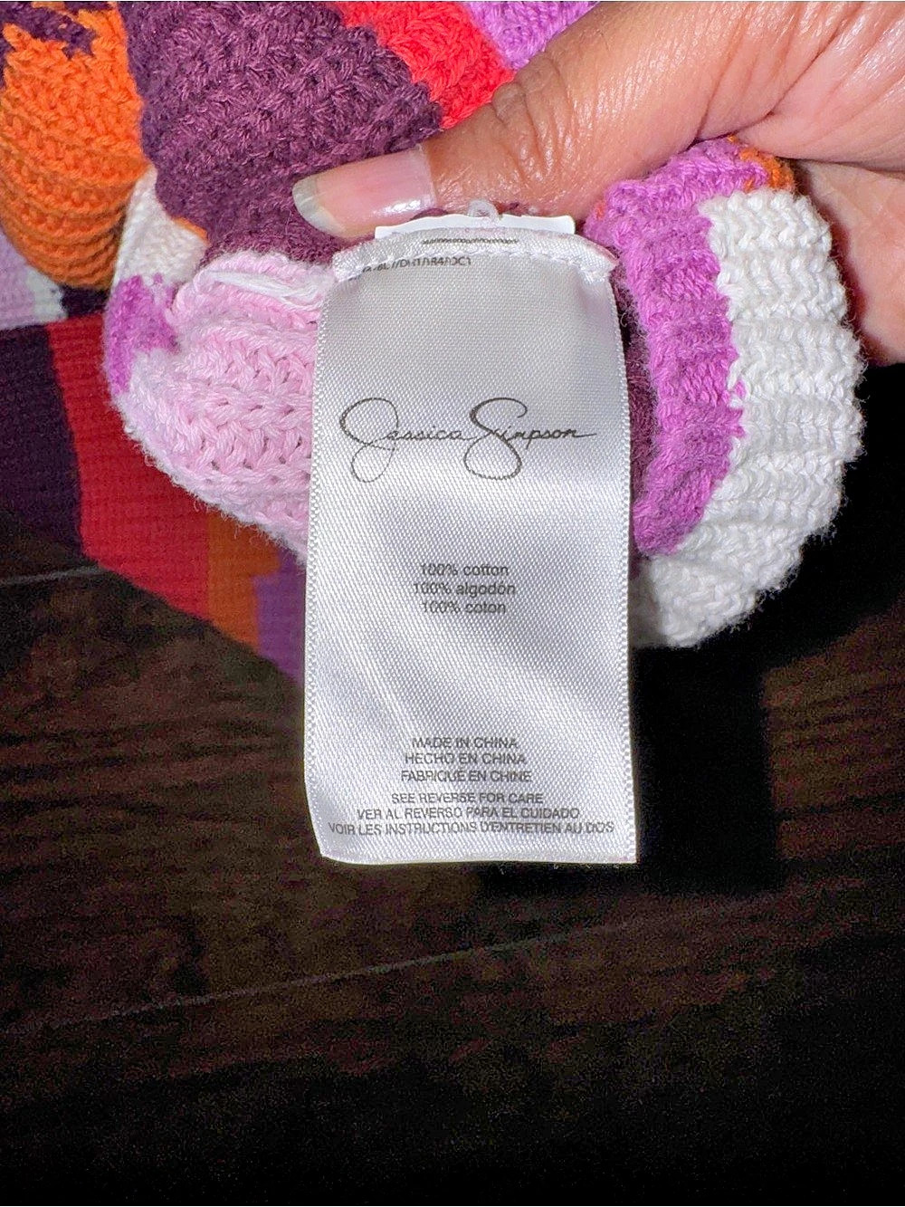 Jessica Simpson Color Block Sweater - Picture 3 of 3